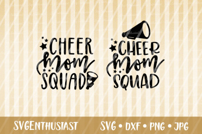 Cheer Mom squad SVG cut file, Cheerleader SVG