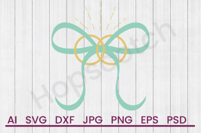 Wedding Rings - SVG File, DXF File