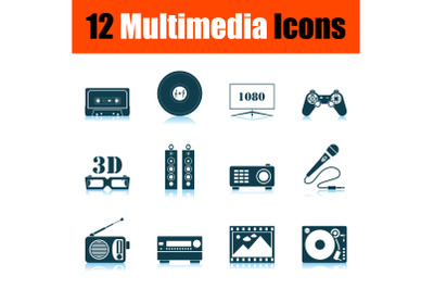 Multimedia Icon Set