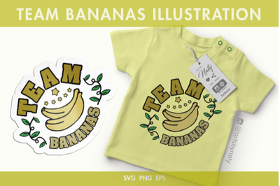 Team Bananas SVG Illustration