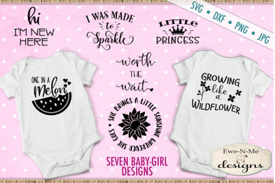Baby Girl SVG Bundle - Great For Onesies