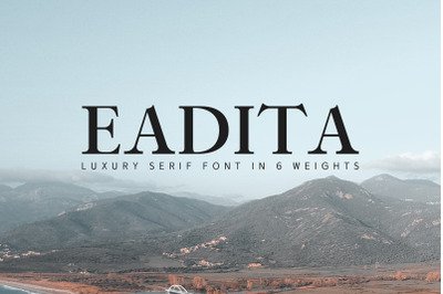 Eadita Luxury Serif Font Family