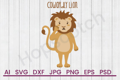 Cowardly Lion - SVG File, DXF File