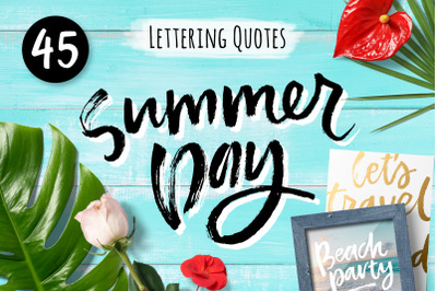 Summer Lettering Quotes Collection