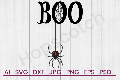 Boo Spider - SVG File, DXF File