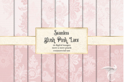 Blush Lace Digital Paper