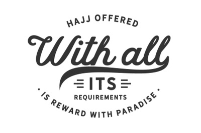 Hajj quote