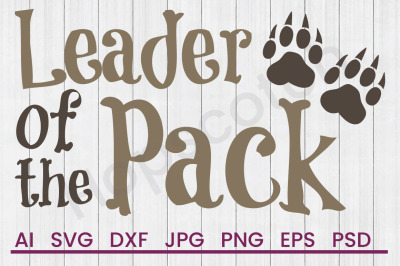 Pack Leader - SVG File, DXF File