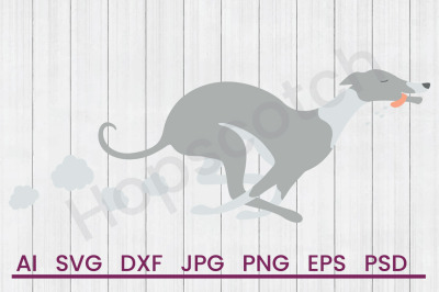 Greyhound - SVG File, DXF File