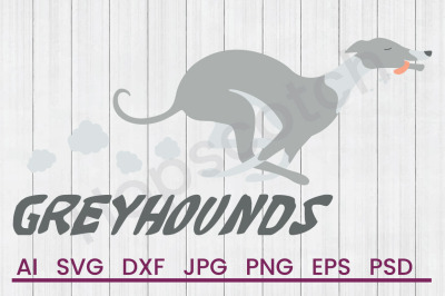 Greyhounds - SVG File, DXF File