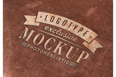 Photorealistic mock-ups with antique vintage background