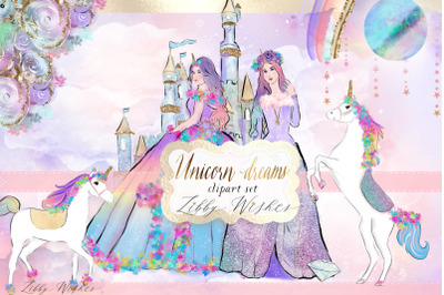 Unicorn dreams illustrations