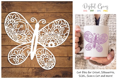 Butterfly SVG &2F; DXF &2F; EPS &2F; PNG files