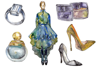 High fashion watercolor Watercolor png