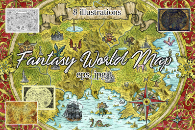 Fantasy Atlas Map