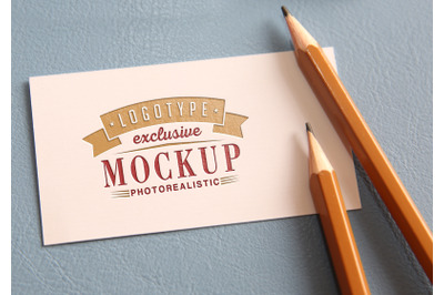 Photorealistic mock-ups with pencils on background