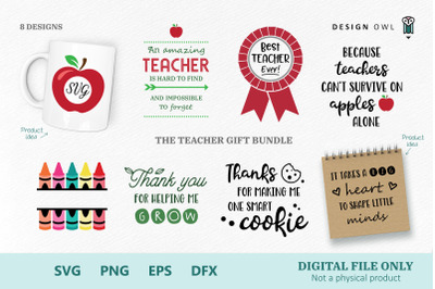 The Teacher Gift Bundle - SVG files