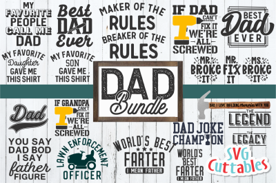Dad Bundle | Father&#039;s Day | SVG Cut File