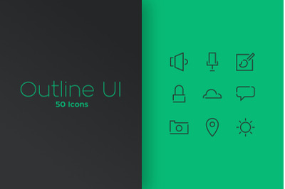 Outline UI Icon Pack