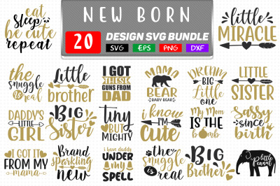 New Born Baby Svg Bundle, Baby Svg Design