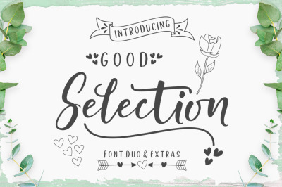Good Selection Font Duo &amp; Extras