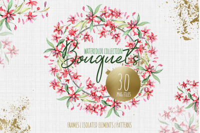 Bouquets may sun red Watercolor png