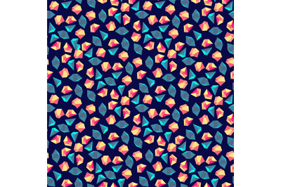 Colorful crystalls seamless pattern design