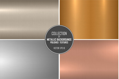 Elegant polished metallic textures