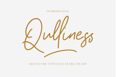 Qulliness Signature Font