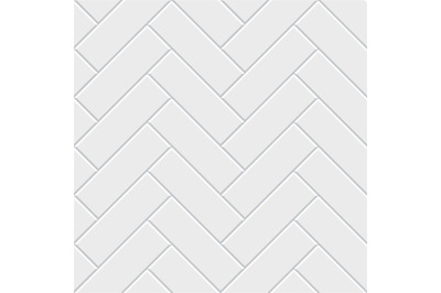 White herringbone parquet seamless pattern. Classic endless floor deco