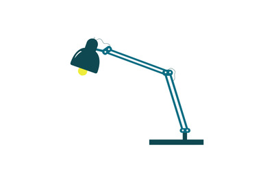 Desk lamp icon