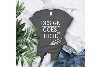 Adult T-Shirt/ T-Shirt Mock-up, Bella Canvas T-Shirts/ 3001T T-Shirt M