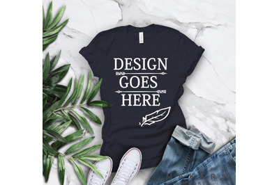 Adult T-Shirt&2F; T-Shirt Mock-up&2C; Bella Canvas T-Shirts&2F; 3001T T-Shirt