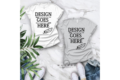 Adult T-Shirt&2F; T-Shirt Mock-up&2C; Bella Canvas T-Shirts&2F; 3001T T-Shirt