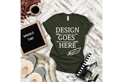 Adult T-Shirt/ T-Shirt Mock-up, Bella Canvas T-Shirts/ 3001T T-Shirt