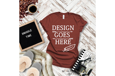 Adult T-Shirt/ T-Shirt Mock-up, Bella Canvas T-Shirts/ 3001T T-Shirt