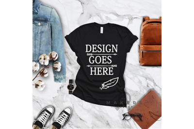 Adult T-Shirt/ T-Shirt Mock-up, Bella Canvas T-Shirts/ 3001T T-Shirt