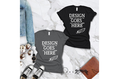 Adult T-Shirt&2F; T-Shirt Mock-up&2C; Bella Canvas T-Shirts&2F; 3001T T-Shirt