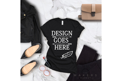 Adult T-Shirt/ T-Shirt Mock-up, Bella Canvas T-Shirts/ 3001T T-Shirt