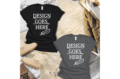 Adult T-Shirt&2F; T-Shirt Mock-up&2C; Bella Canvas T-Shirts&2F; 3001T T-Shirt