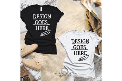 Adult T-Shirt&2F; T-Shirt Mock-up&2C; Bella Canvas T-Shirts&2F; 3001T T-Shirt