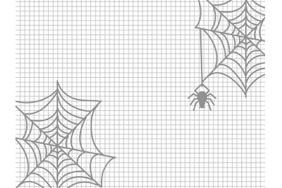 Spider and cobweb halloween