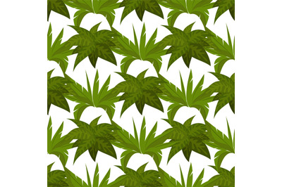 Green plants seamless pattern design