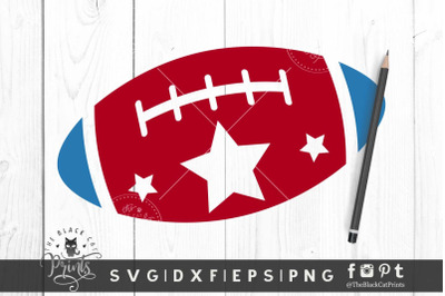 Patriotic American Football SVG DXF EPS PNG