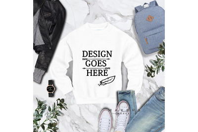 Crew Neck Mock-up&2F;Sweatshirt Download&2F; Gildan 18000 Blanks&2F; Gildan Mo