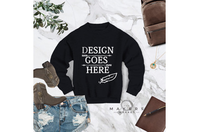 Crew Neck Mock-up/Sweatshirt Download/ Gildan 18000 Blanks/ Gildan Mo