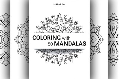 Coloring with 50 floral mandalas