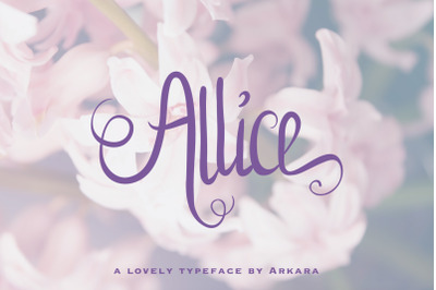 Allice Lovely Typeface + Extras