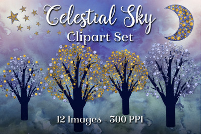 Celestial Sky - 12 PNG Clipart Images