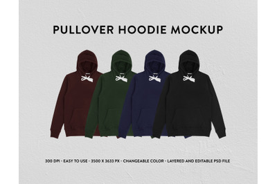 Pullover Hoodie Mockup